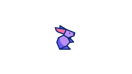 Geometric Rabbit Minimal Loop Animation