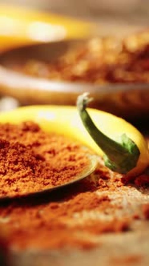 Vertical View Of Mixed Spice