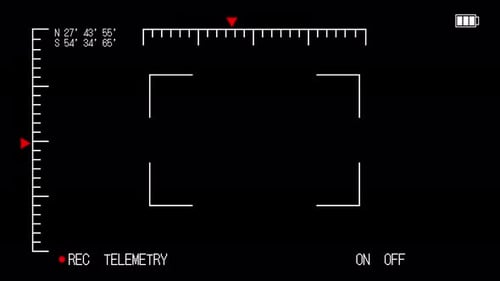 Drone Tracking Overlay Tech Screen