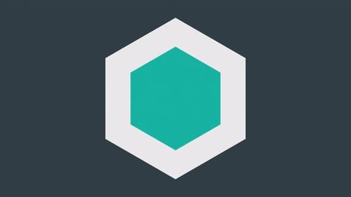 Geometric Hexagon Reveal Motion Graphic