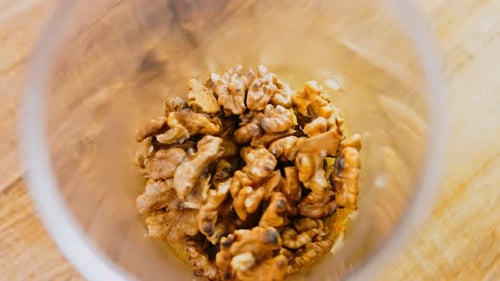 Walnuts in a Bowl, Close Up