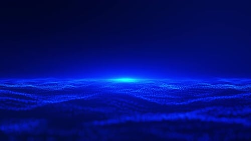 Blue Digital Futuristic Technology Background Loop