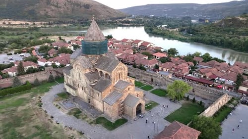 The Center Of Old Mtskheta From A Height