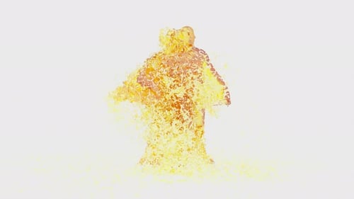 34 Character Oil Dancing Splashes 4K