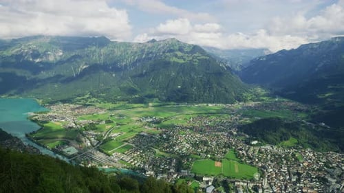 Vista desde Harder Kulm, Suiza