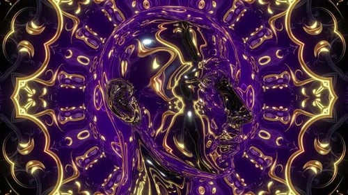 Psychedelischer Chromkopf 01