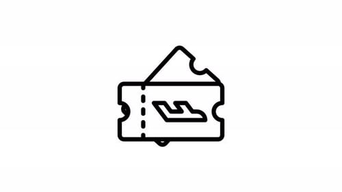ticket line icon animation