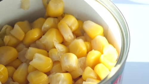 Canned Sweet Corn Close Up