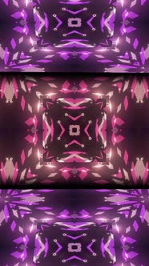 Abstract Glowing Geometric Light Show Event Background