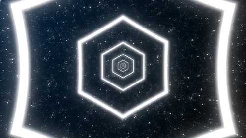 Animated Glowing Tunnel Looped Background