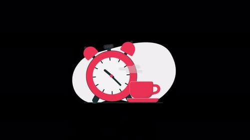Break Time Concept Animation Video - Transparent