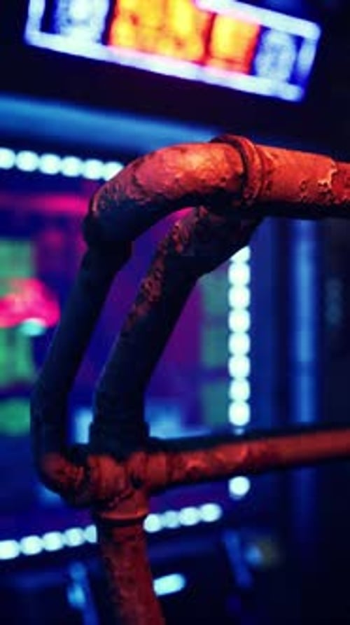 Close Up of Pipe in Building