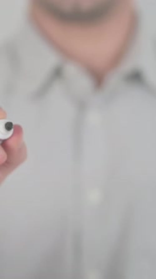 Mindset, Writing on Screen with Hand, Vertical Video