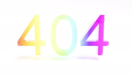 Color Text 404 Error Opson Whet Bg Able to Loop Endless