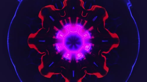 Leuchtendes lila und rotes Neonlicht-Design
