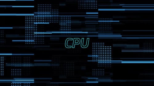 CPU text background.