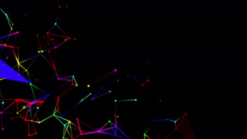 Colorful Plexus Background Loop V5
