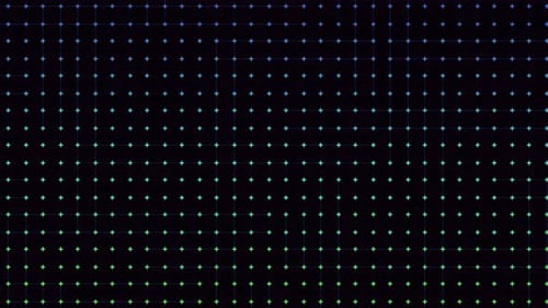 Abstract Geometric Grid with Cycling Color Plus Signs