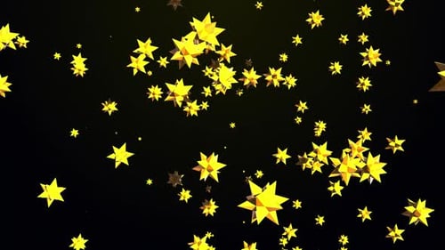 Shiny Golden Stars Falling Festive Celebration Background