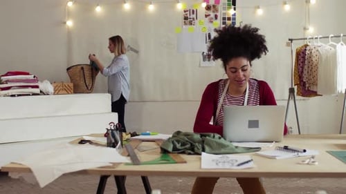 Creative Women In A Studio, Startup Business.