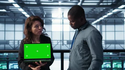 Data Analysis with Chroma Key in Server Room