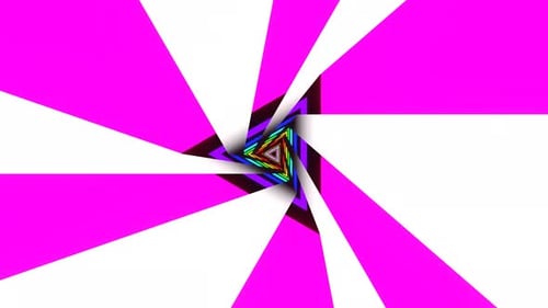 Multicolor Curved Triangle Background Vj Loop In 4K