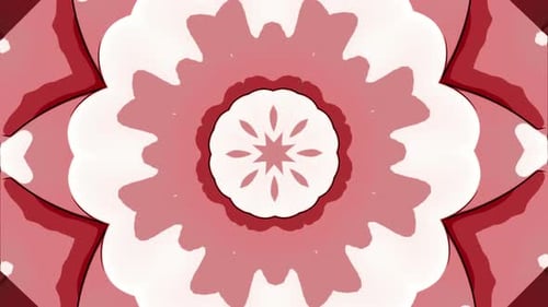 Beautiful animation of moving flower pattern