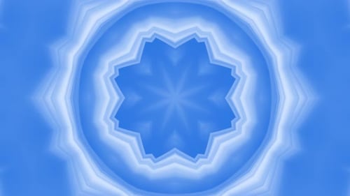Abstract Geometric Blue Star Pattern Fluid Motion Background