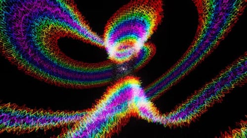 Rainbow Abstract Background Vj Loop In HD