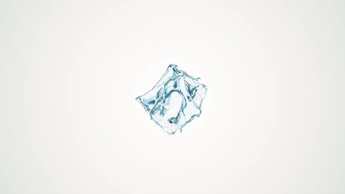 Abstrakter Wasserspritzer auf weißem Hintergrund
