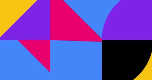 Motif géométrique animé moderne ou résolution d'arrière-plan Conception de mouvement géométrique mouvement abstrait