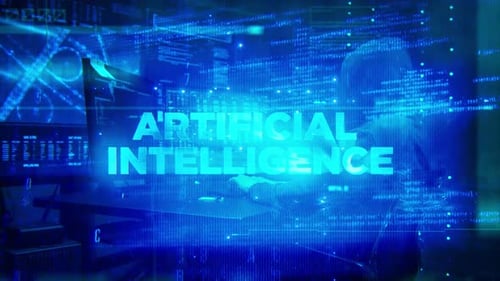 Artificial Intelligence Concept Technology Futuristic Data Background V02