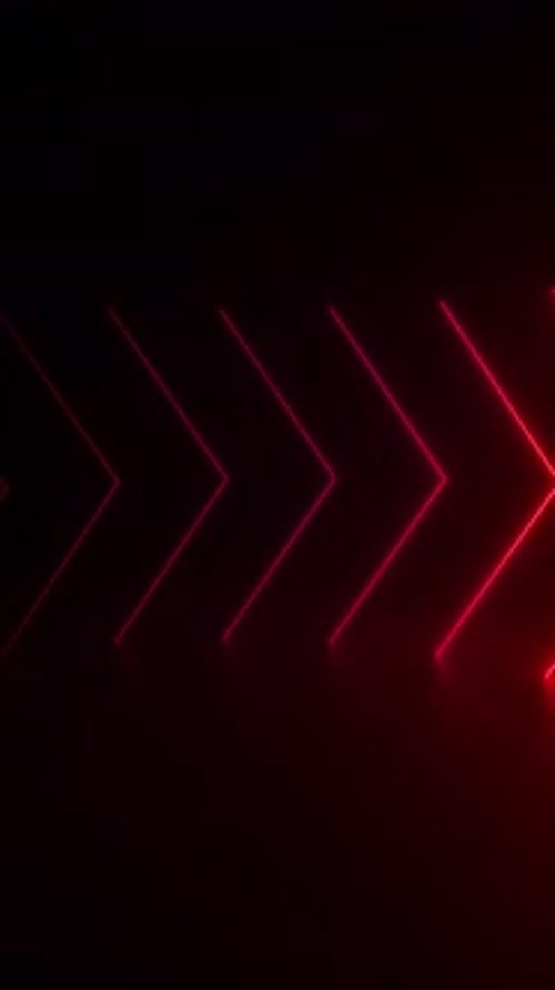 Dynamic Red Neon Lines Abstract Background Animation