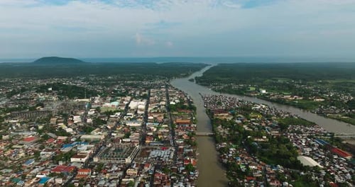 Cityscape Cotabato City in the Philippines