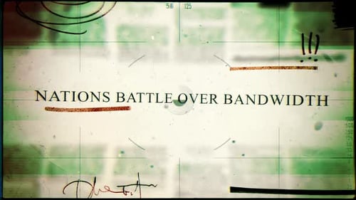 Distorted Grunge Scanline Text Overlay with Scope Target