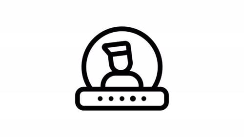 Animated User Profile Icon with Password Input