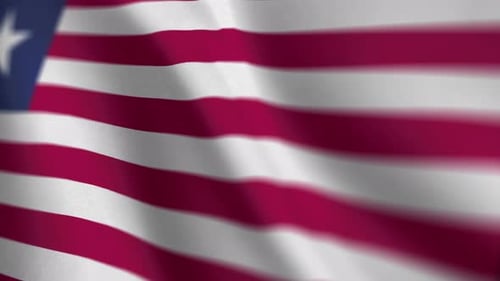 Realistic Waving Flag Seamless Loop