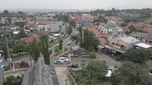 Drone View Purwakarta, West Java, Indonesia