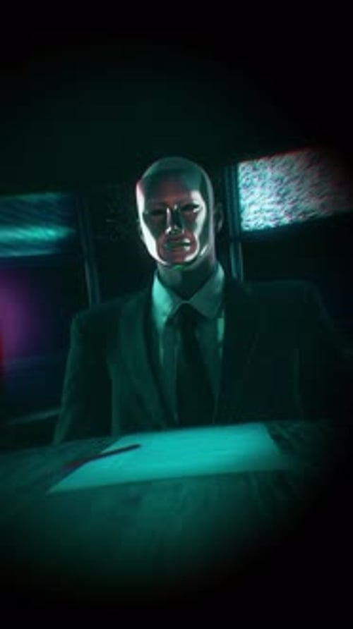 Glitching AI Character Digital Animation