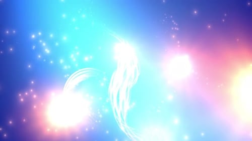 Abstract Fluid Light Trails Energy Background Loop