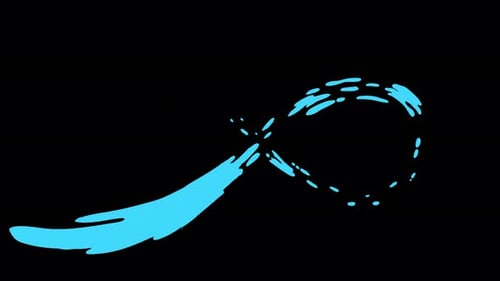 Dynamic Abstract Fluid Splash Transition