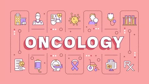 Oncology word cloud animation