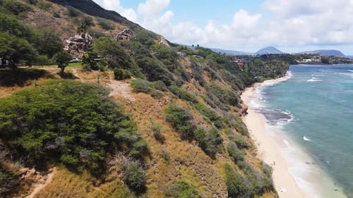 Drone Footage of Hawaii, Oahu. Full HD