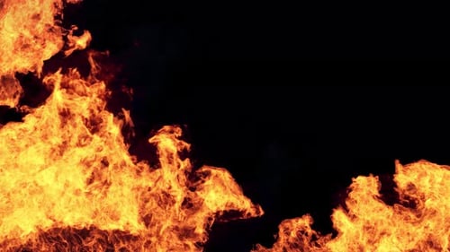 Sideways Fire Against Black