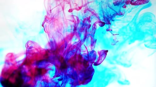 Hintergrund: Blau, Rosa, Tinte, Spritzwasser