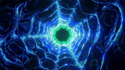 HD Blue Warmhole Web VJ Loop Background Animation