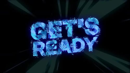 Futuristic Glitch Text Shatter and Reveal