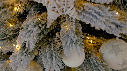 Elegant Christmas Tree with Festive Decorations