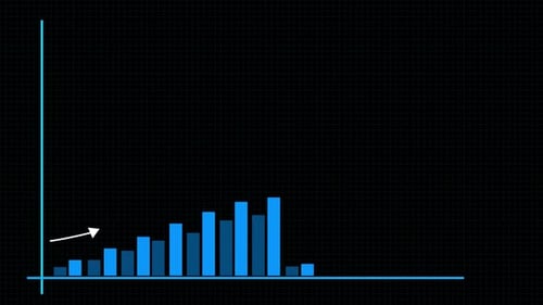 business graph animated background. Vd 211