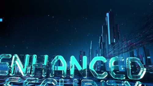 Learn Blockchain with Digital Technology Hitech Concept